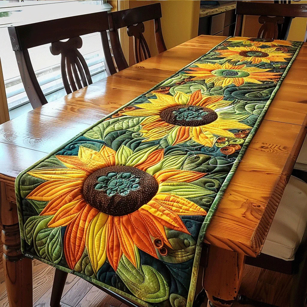 Runner da Tavola Trapuntato – Sunflower Garden
