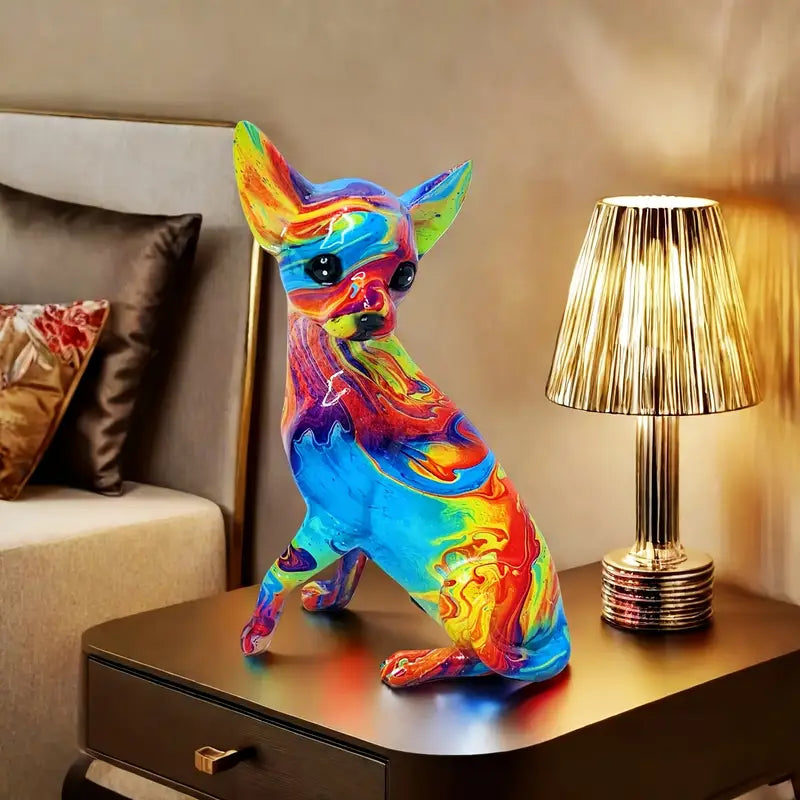Lampada da Tavolo Chihuahua Colorata