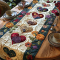 Runner da Tavola Trapuntato – Flower Motif