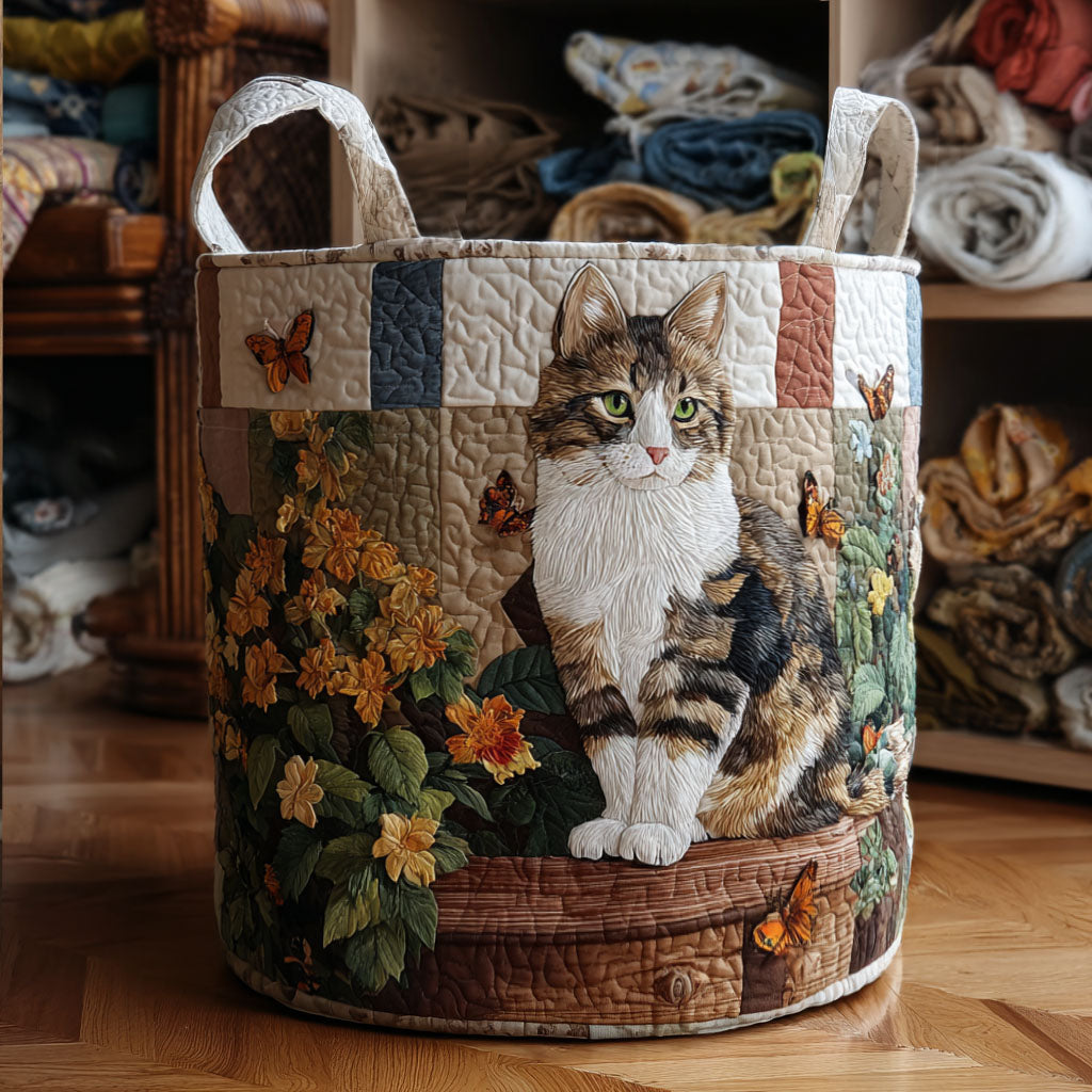 Cesto Portabiancheria – Cat in the Petals