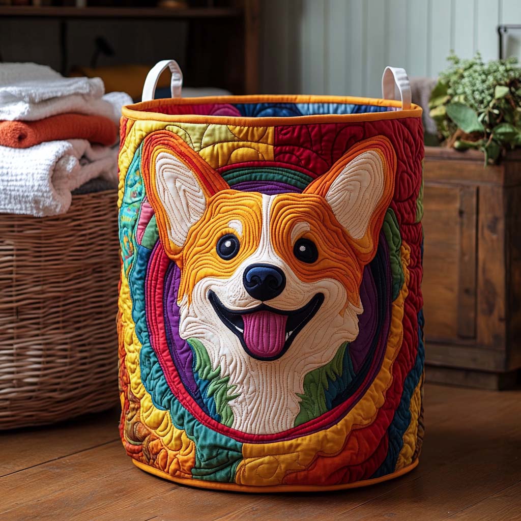 Cesto Portabiancheria – Corgi Colour