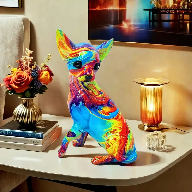 Lampada da Tavolo Chihuahua Colorata
