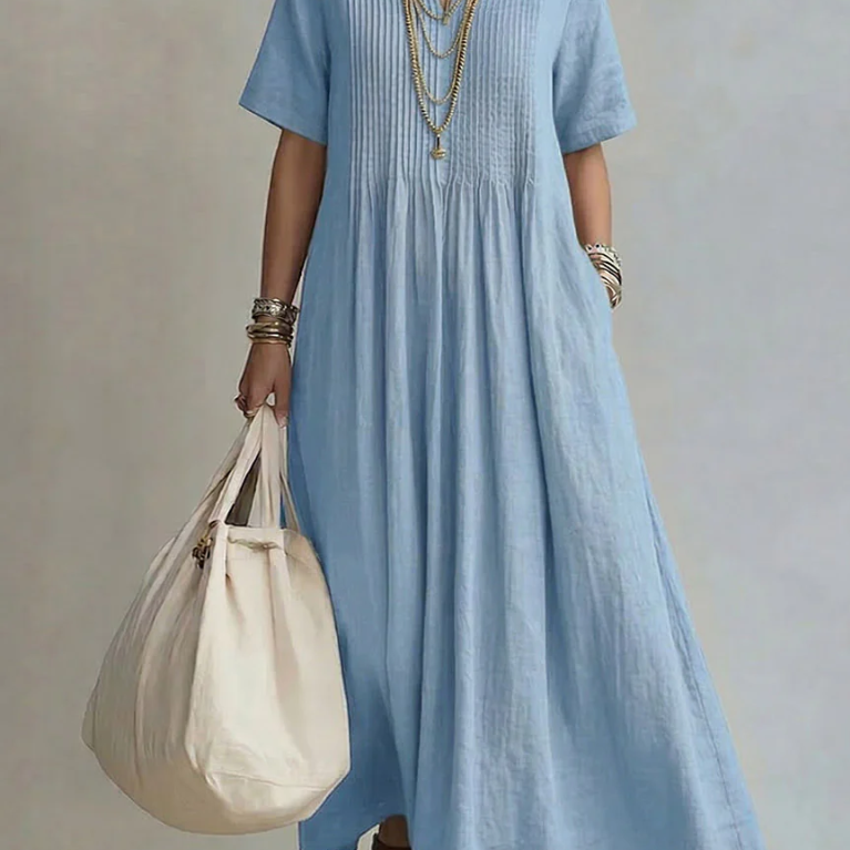Noor | Abito Plissé Fluente ed Elegante