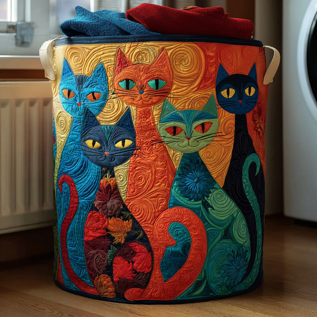 Cesto Portabiancheria – Enchanted Cats