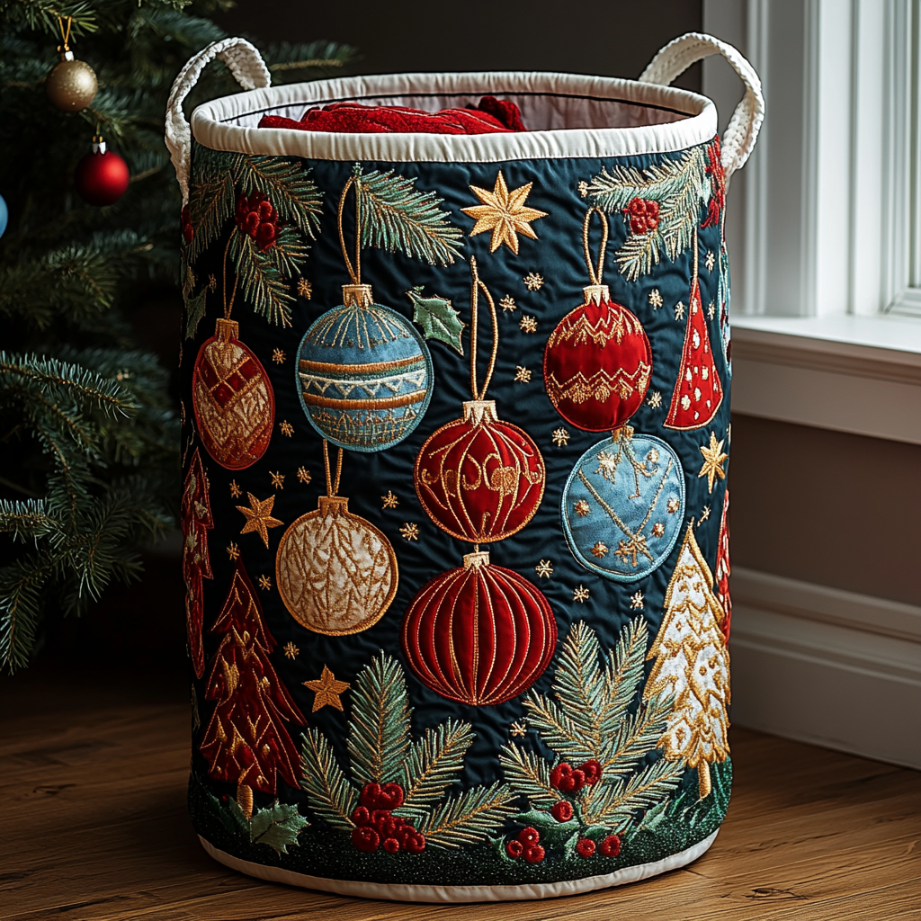 Cesto Portabiancheria – Festive Charm