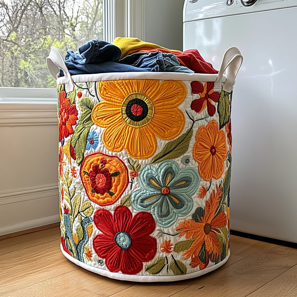 Cesto Portabiancheria – Floral Joy