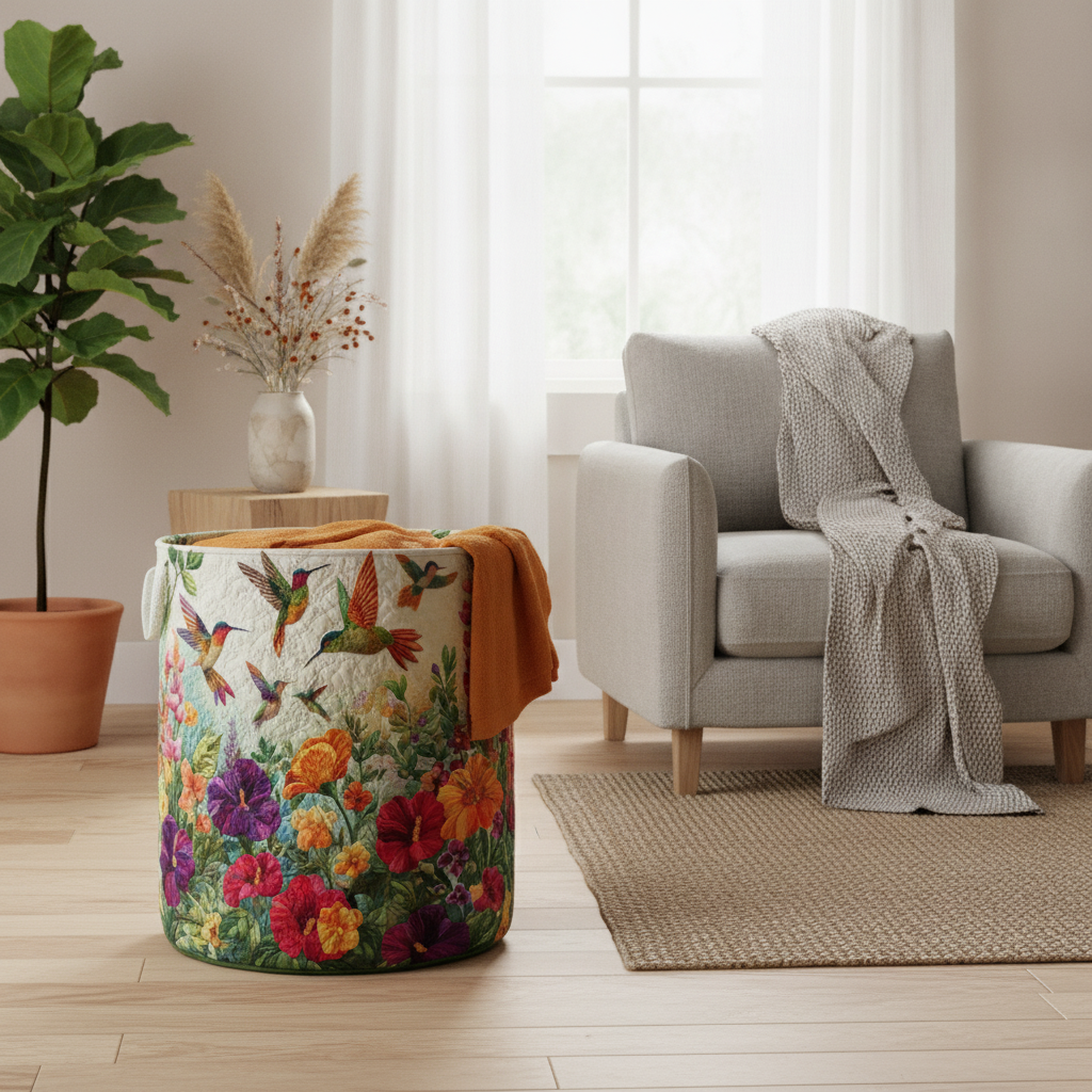 Cesto Portabiancheria – Flutter Bloom