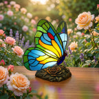 Lampada Farfalla Blu Scolpita