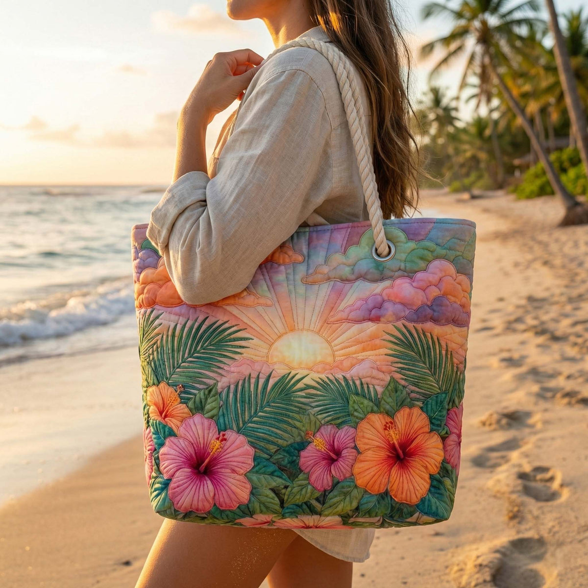 Borsa da Mare Artigianale – Tropical Amanecer