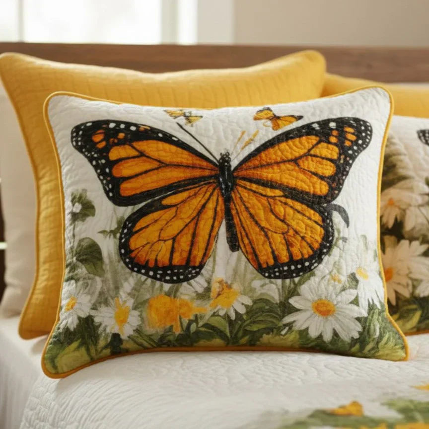 Copricuscino Trapuntato – Monarch Meadow