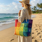 Borsa da Mare Artigianale – Paw Prints