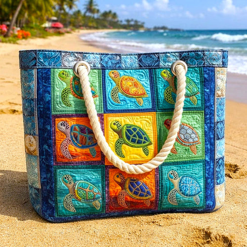 Borsa da Mare Artigianale – Tortuga Run Sparkle