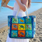 Borsa da Mare Artigianale – Tortuga Run Sparkle