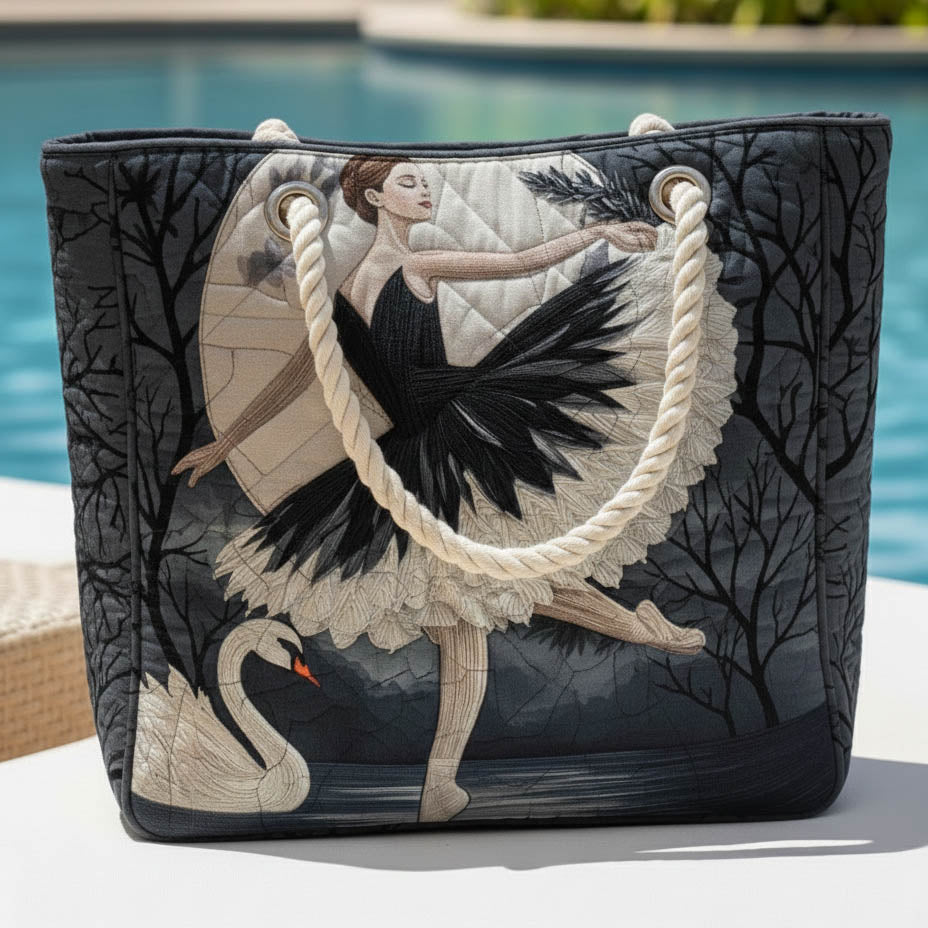Borsa da Mare Artigianale – Elegant Ballerina