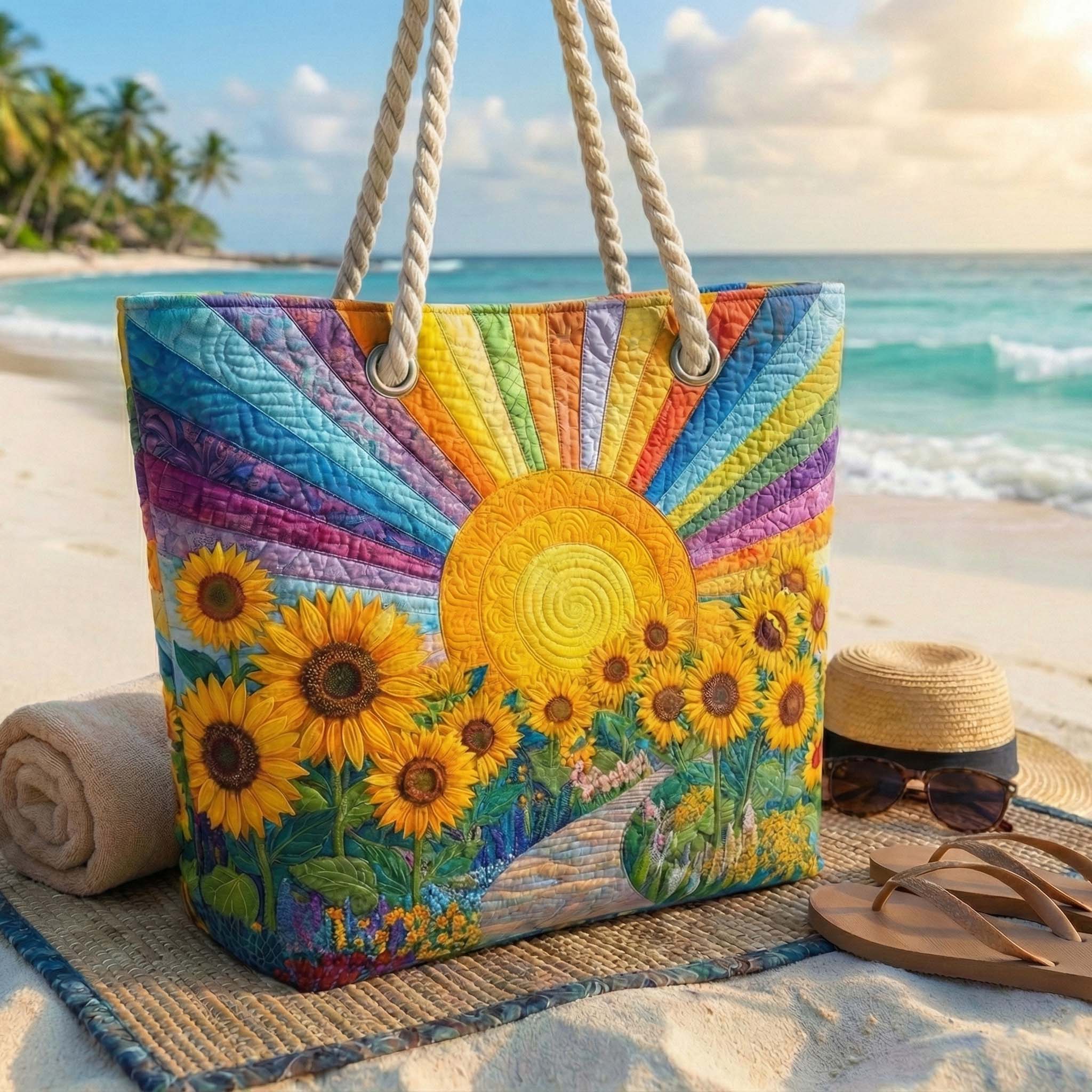 Borsa da Mare Artigianale – Rainbow Sun