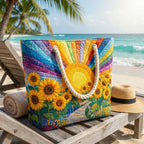 Borsa da Mare Artigianale – Rainbow Sun