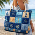 Borsa da Mare Artigianale – Navy Blue
