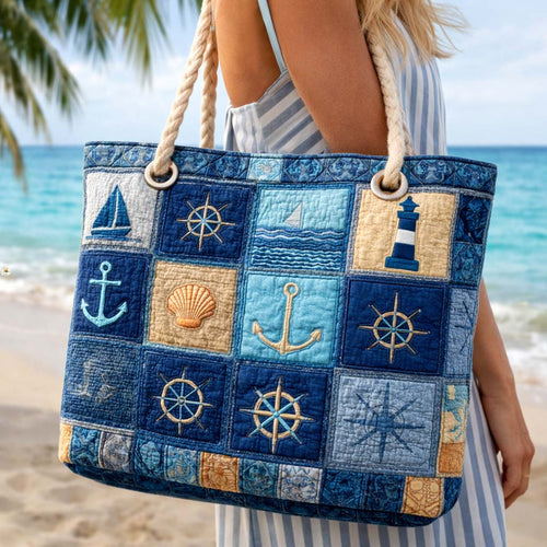 Borsa da Mare Artigianale – Navy Blue