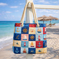 Borsa da Mare Artigianale – Marine Patchwork