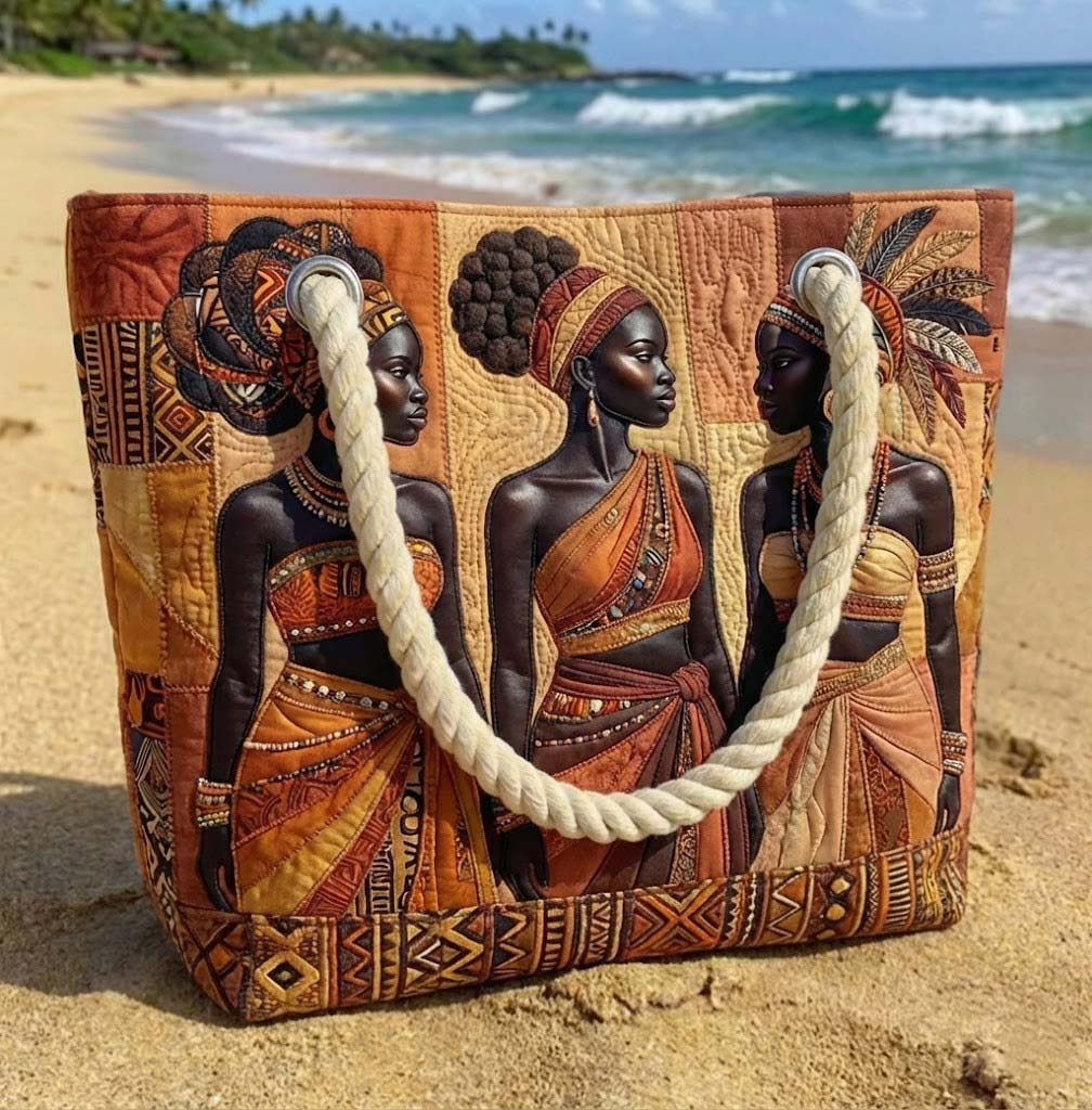 Borsa da Mare Artigianale – Melanin Queens Glow