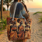 Borsa da Mare Artigianale – Melanin Queens Glow