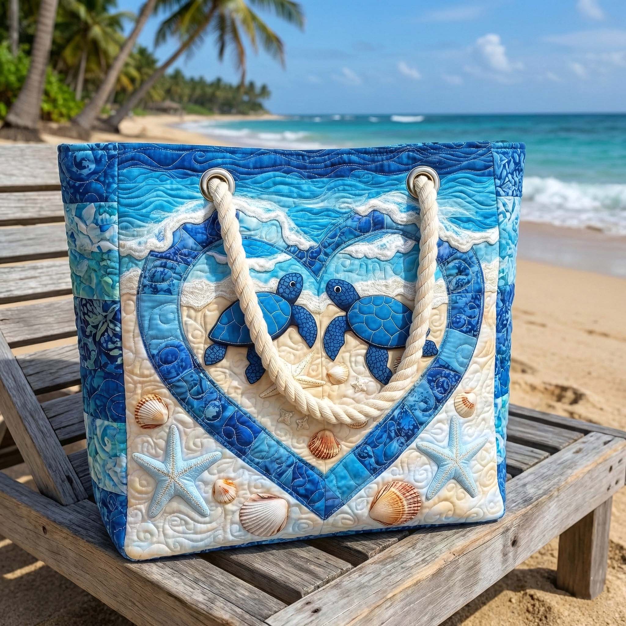 Borsa da Mare Artigianale – Turtle Stillness