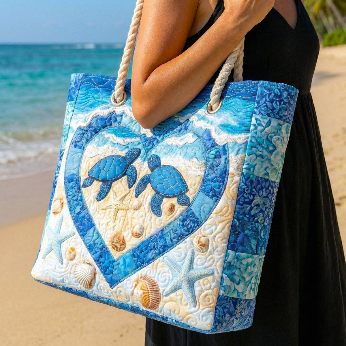 Borsa da Mare Artigianale – Turtle Stillness