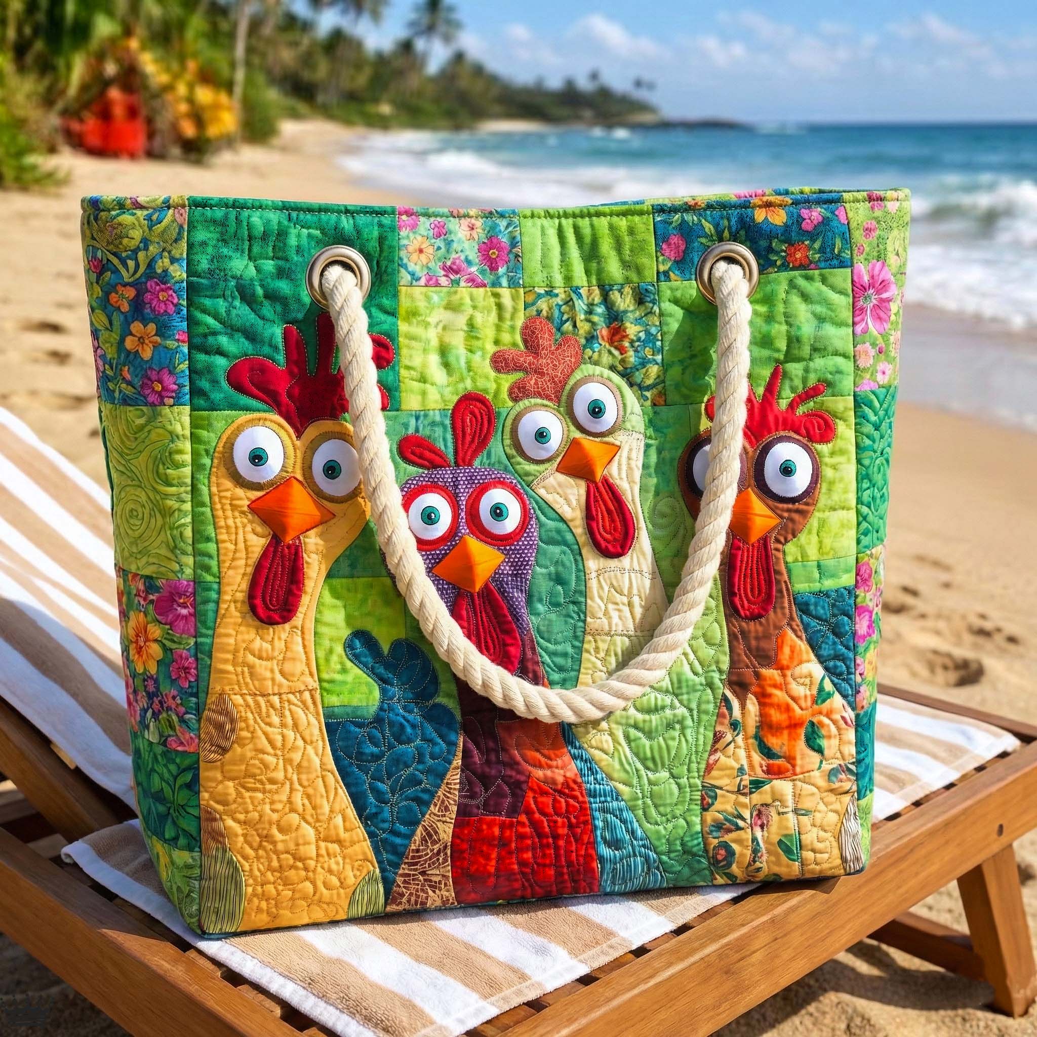 Borsa da Mare Artigianale – Funky Chicken Art Sand