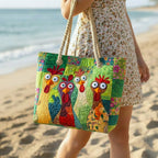 Borsa da Mare Artigianale – Funky Chicken Art Sand