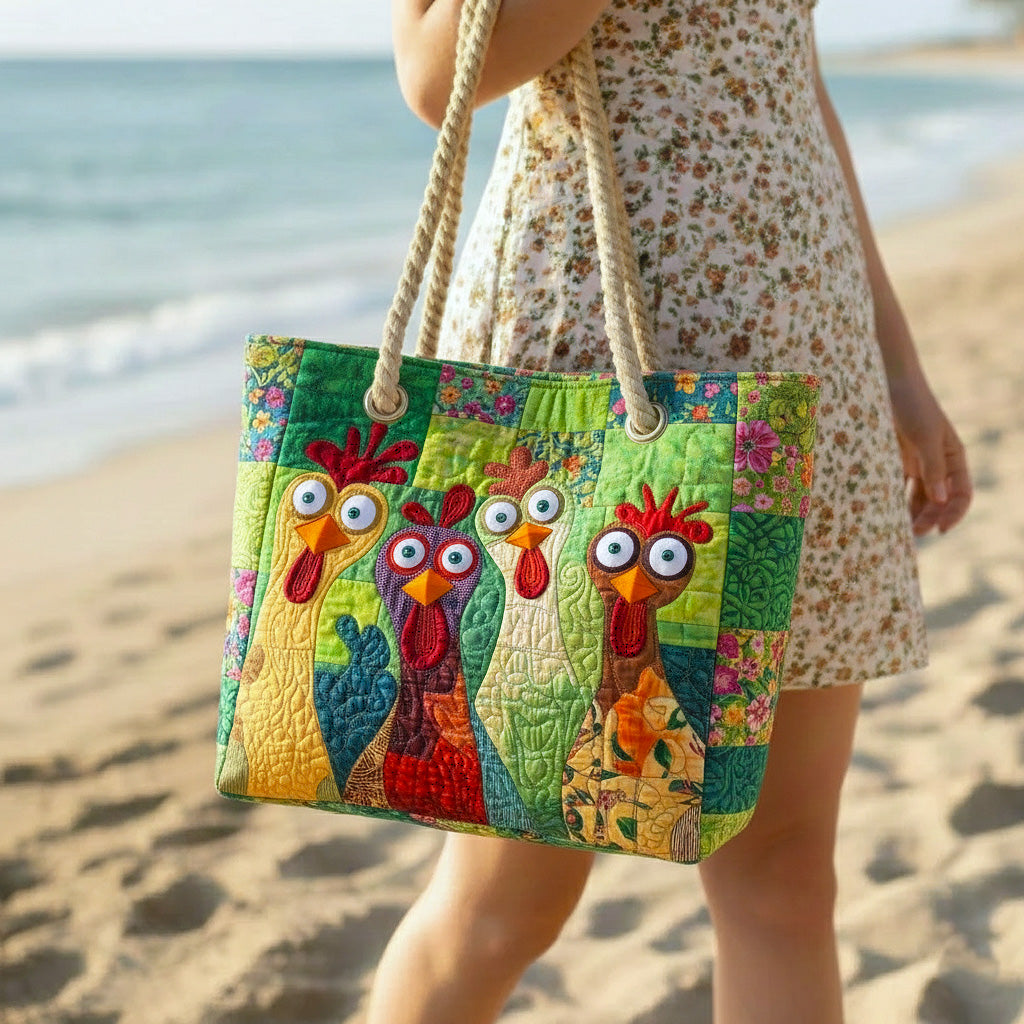 Borsa da Mare Artigianale – Funky Chicken Art Sand