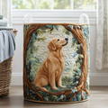 Cesto Portabiancheria – Golden Retriever Field