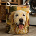 Cesto Portabiancheria – Happy Golden Retriever