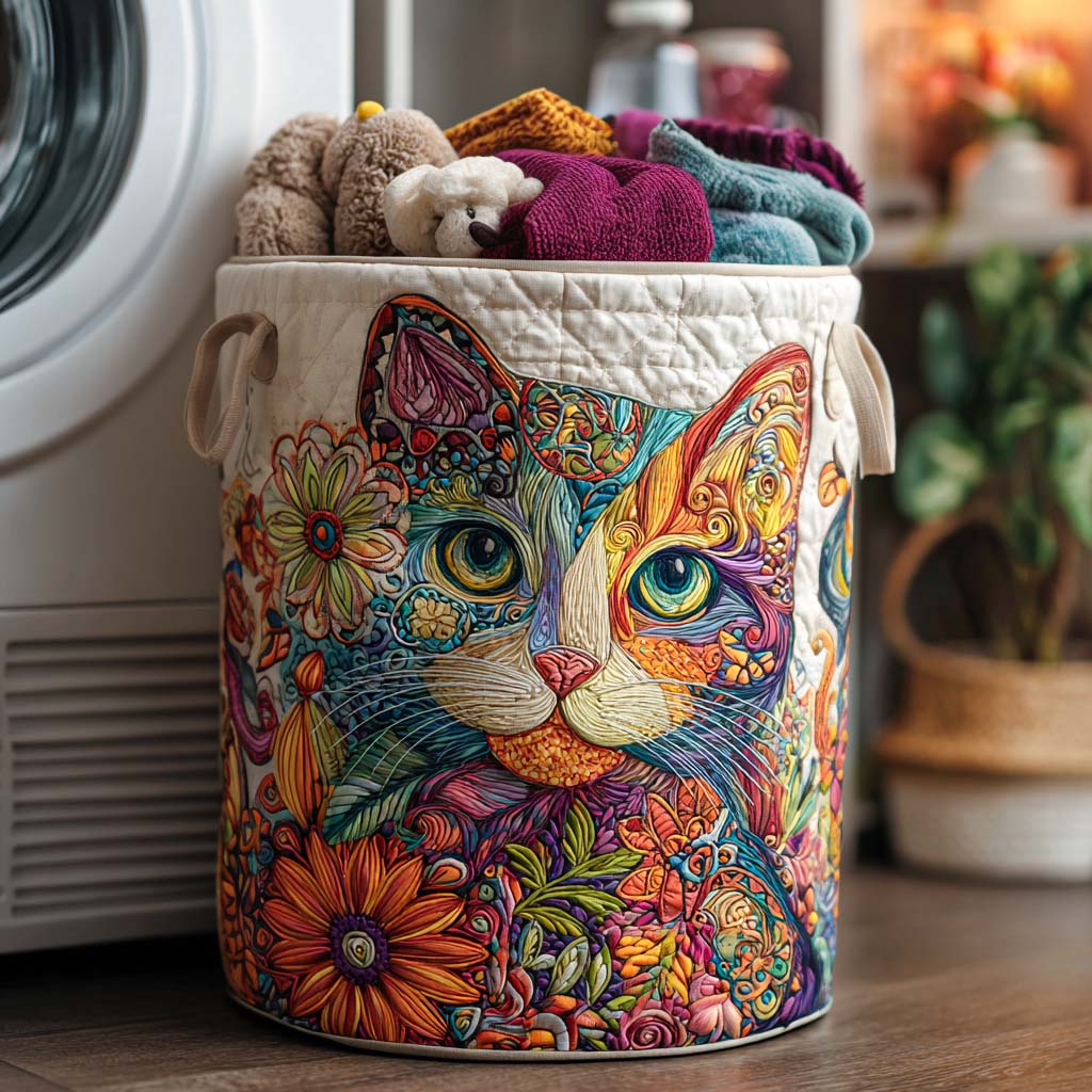 Cesto Portabiancheria – Happy Meow
