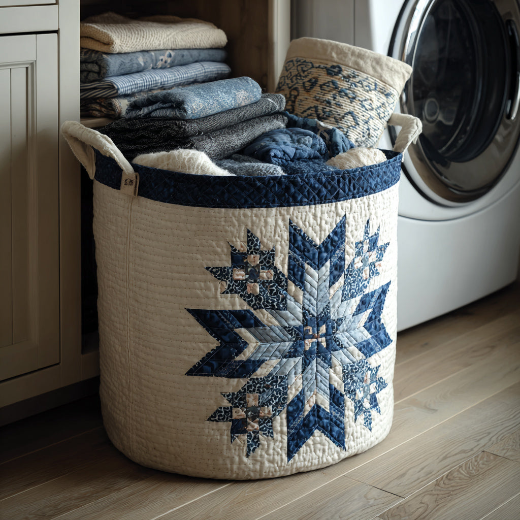 Cesto Portabiancheria – Icefall Snowflake Star