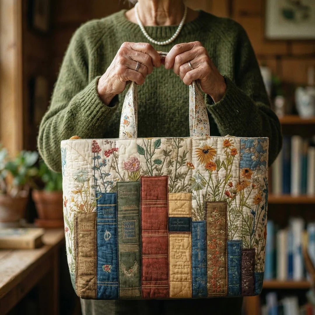 Borsa artigianale con fiori