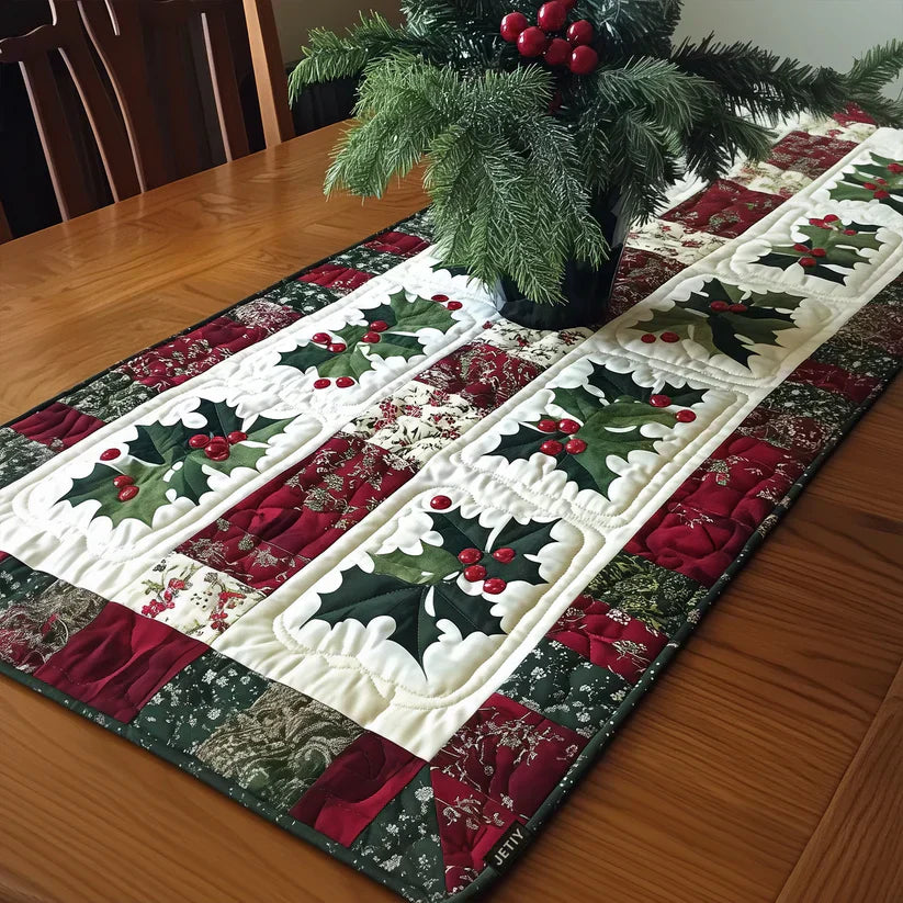 Runner da Tavola Trapuntato – Festive Bells
