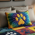 Copricuscino Trapuntato – Paw Prints of Love