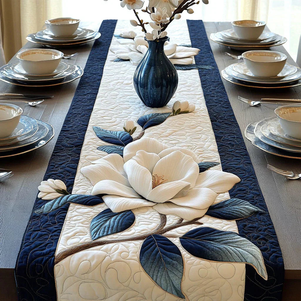 Runner da Tavola Trapuntato – Magnolia Tranquil
