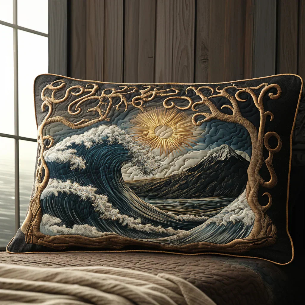 Copricuscino Trapuntato – Ocean Waves