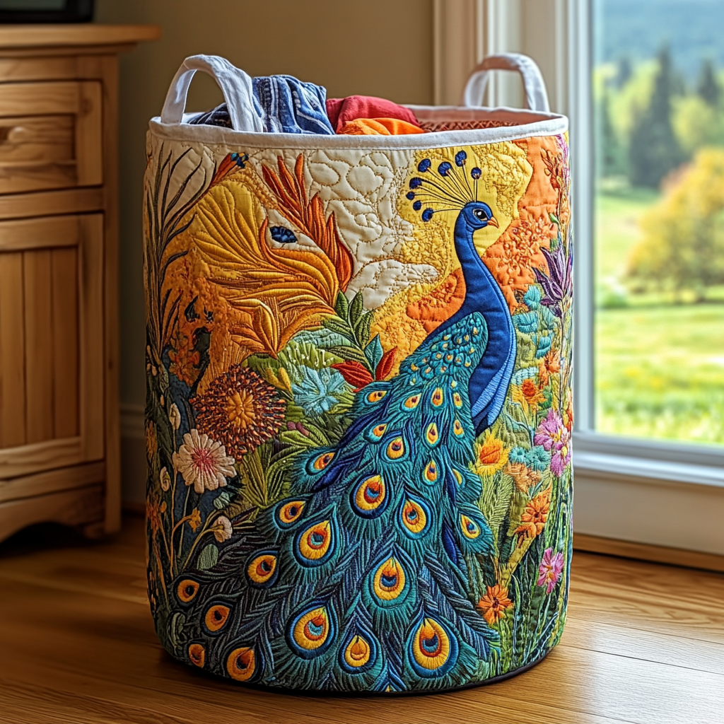 Cesto Portabiancheria – Peacock Glory