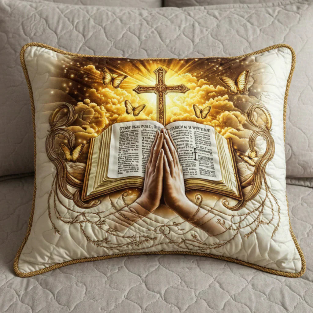 Copricuscino Trapuntato – Prayers and Messages