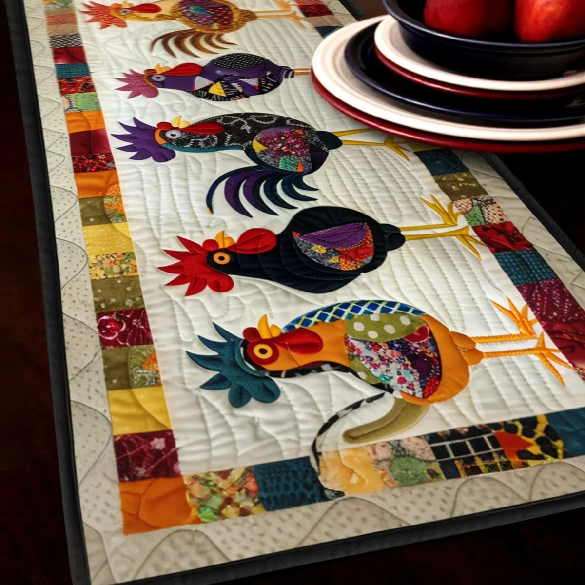 Runner da Tavola Trapuntato – Bird Parade