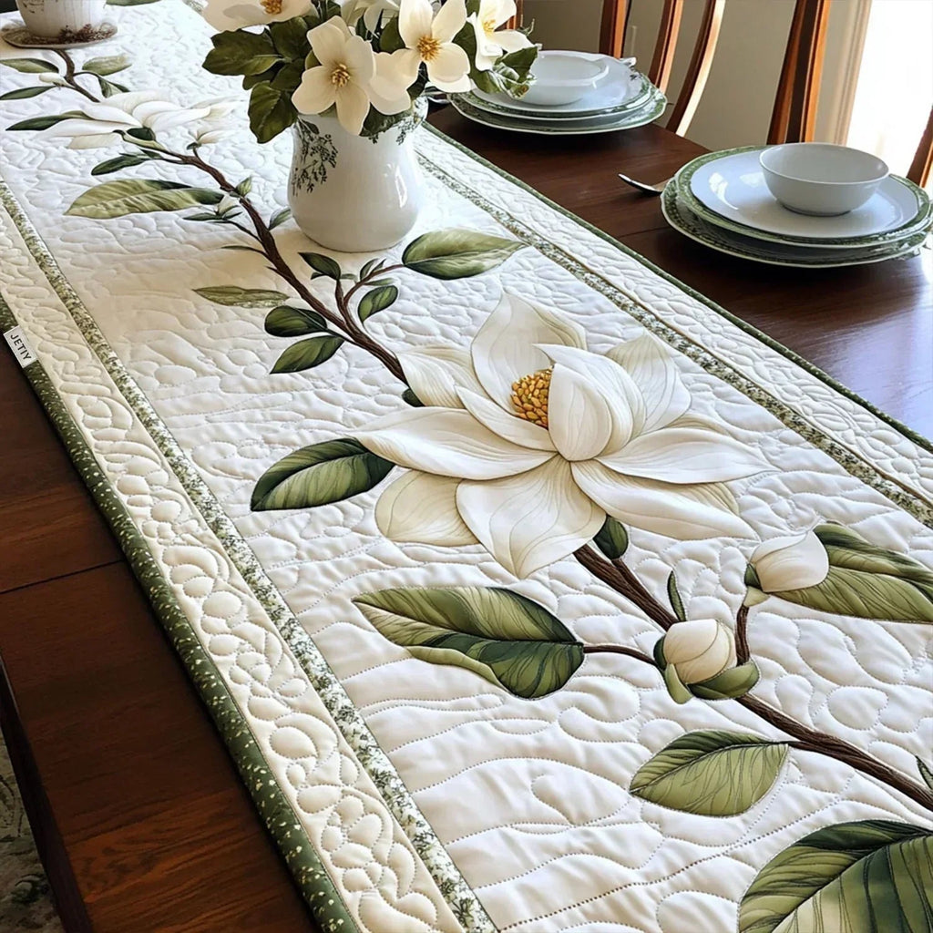 Runner da Tavola Trapuntato – Rustic Magnolia