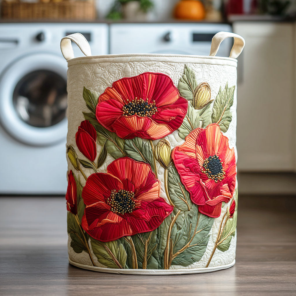 Cesto Portabiancheria – Scarlet Poppy Dream