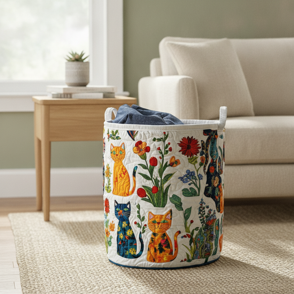 Cesto Portabiancheria – Snuggle Cats