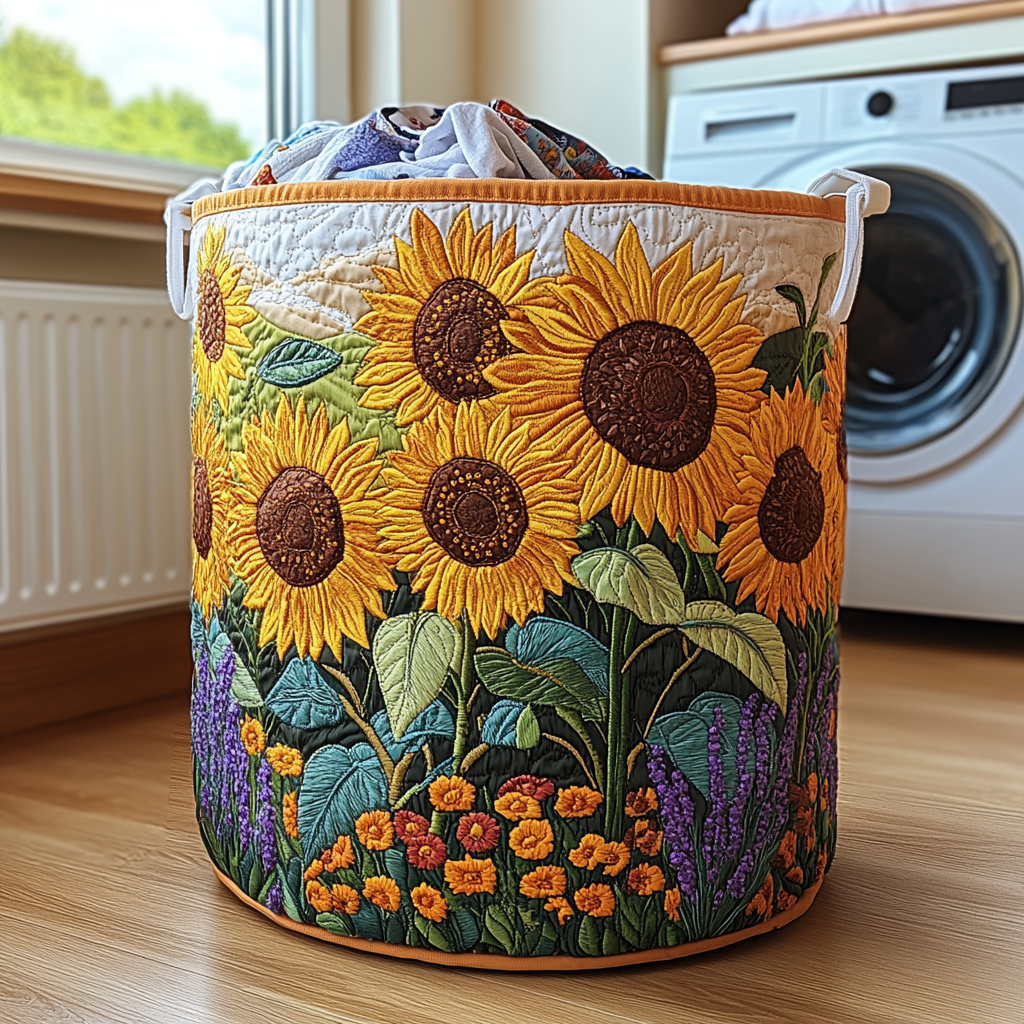 Cesto Portabiancheria – Sunflower Haven