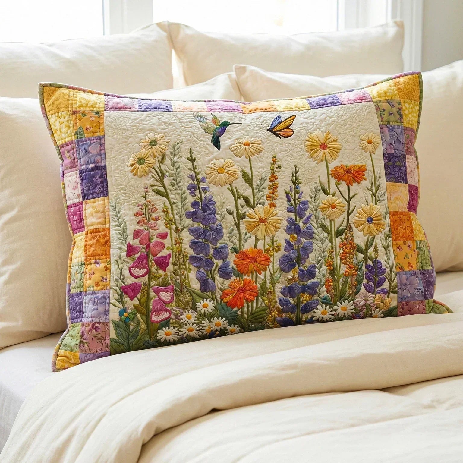 Copricuscino Trapuntato – Timeless Floral