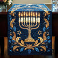 Runner da Tavola Trapuntato – Illuminated Menorah