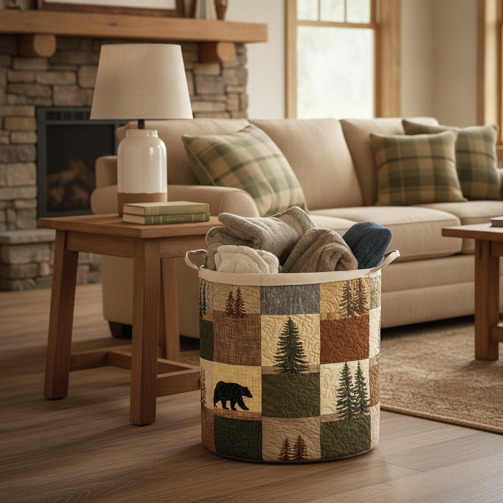 Cesto Portabiancheria – Woodland Patch